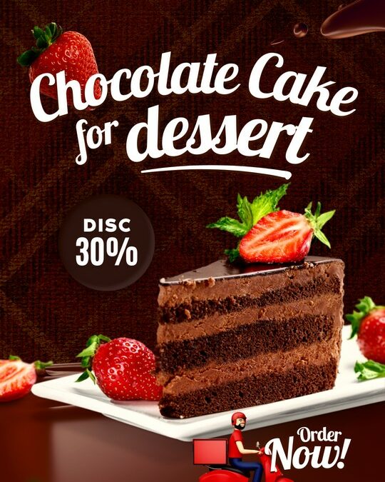 Chocolate Cake For Dessert – 30% Discount